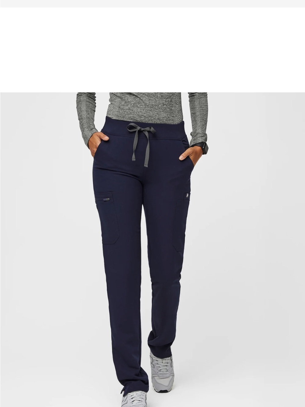 Figs Navy Yola™ - Skinny Scrub Pants, M - Navy